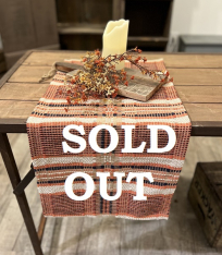 HARVEST PLAID PLACEMAT PUMPKIN/NAVY/TAN AVAIL JUNE 2024